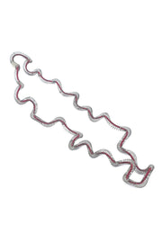 Rosalba Galati Eterea Long Steel Necklace Fuchsia
