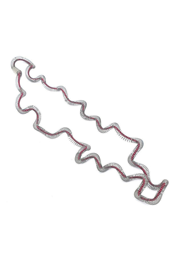 Rosalba Galati Eterea Long Steel Necklace Fuchsia