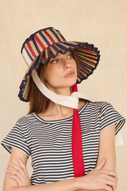 Lorna Murray x Kathy Hilton Ladies Maxi Island Ravello Hat July Stripe