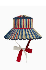 Lorna Murray x Kathy Hilton Ladies Maxi Island Ravello Hat July Stripe