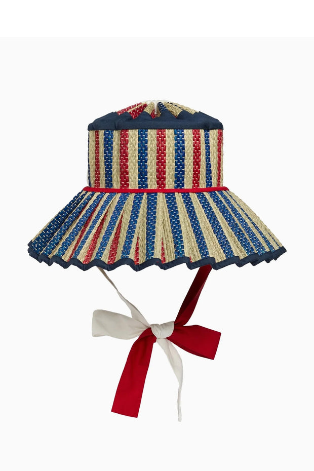 Lorna Murray x Kathy Hilton Ladies Maxi Island Ravello Hat July Stripe