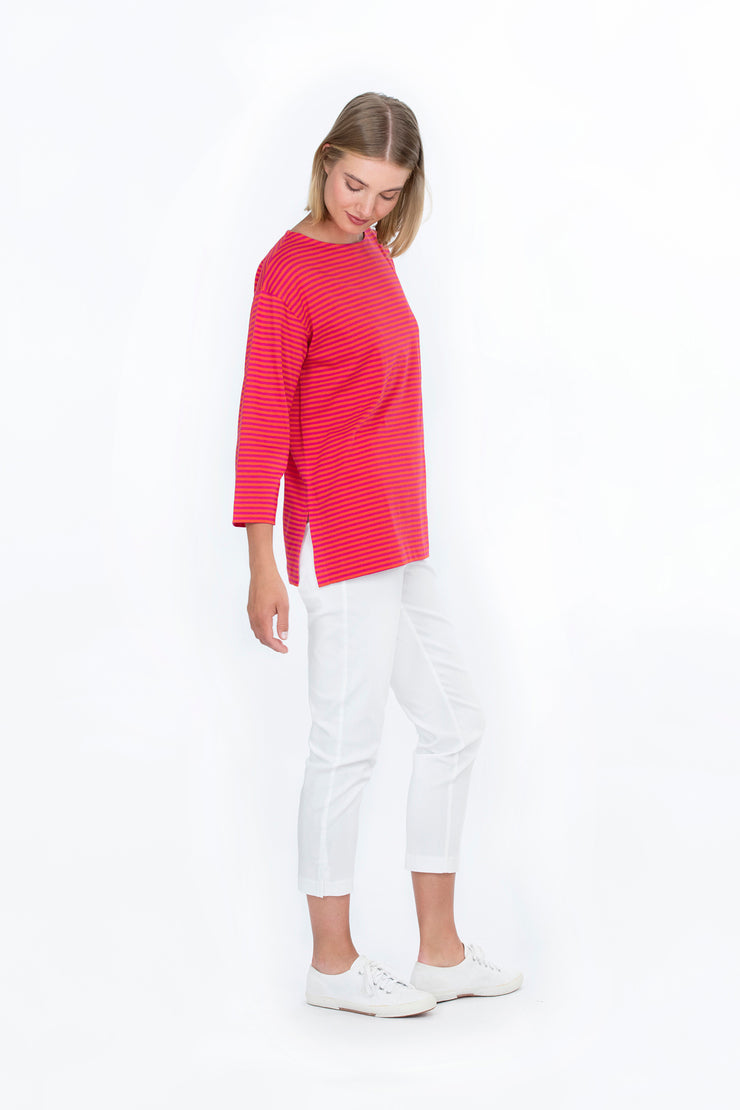 Ritva Falla Ulpukka Top Pink/Orange Stripe