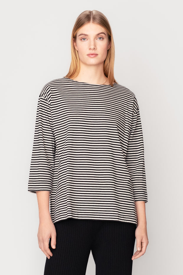 Ritva Falla Ulpukka Top Black Stripe