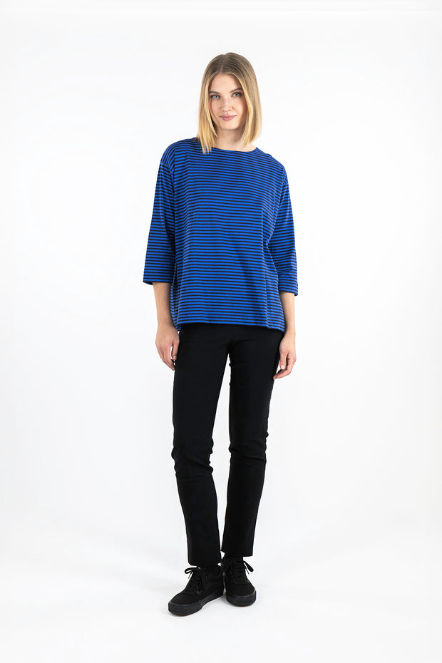 Ritva Falla Ulpukka Top Blue Stripe