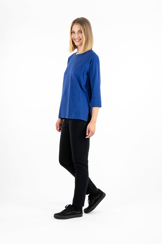 Ritva Falla Ulpukka Top Blue Stripe