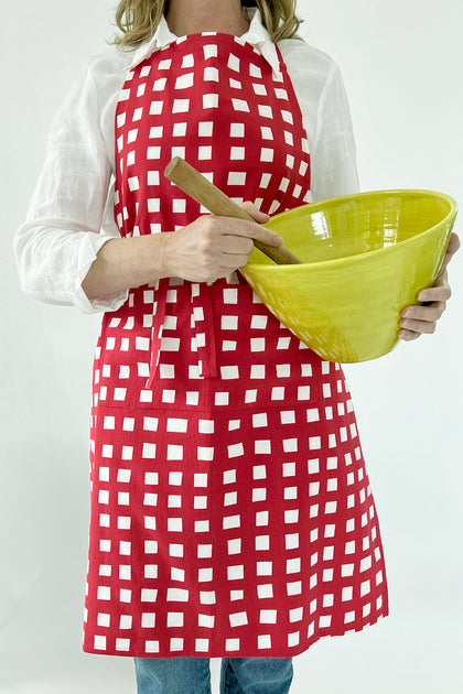 Colorblock Apron See Design Apron Blocks Red – KIITOSlife