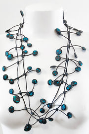 Annemieke Broenink Metallic Pop Necklace Turquoise