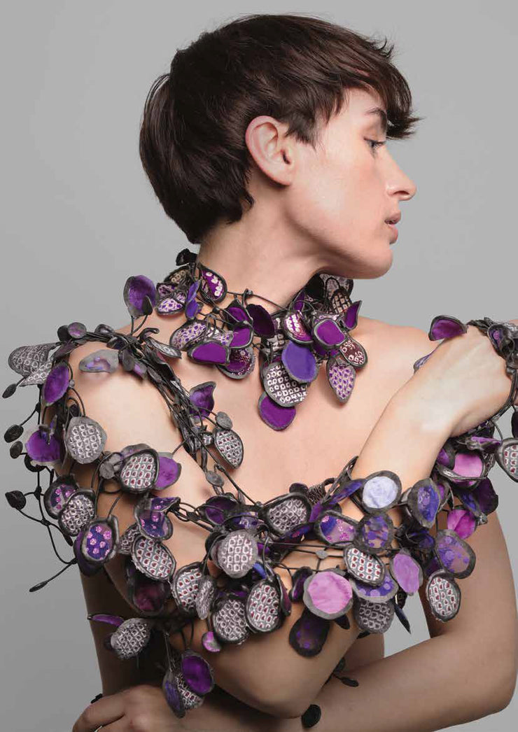 Annemieke Broenink Batiq Necklace Purple