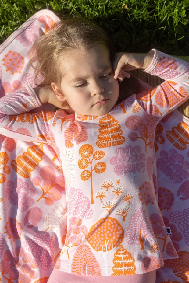 PaaPii Organic Jersey Baby Blanket Park Pink