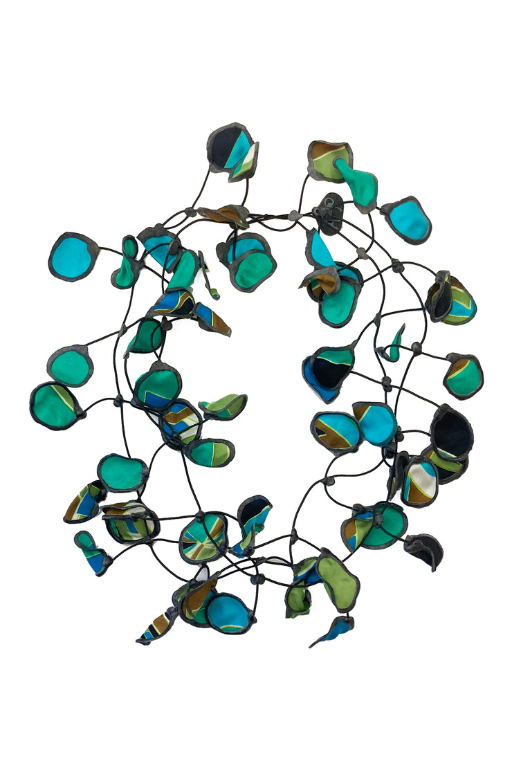 Annemieke Broenink Vintage Scarf Necklace Geometric