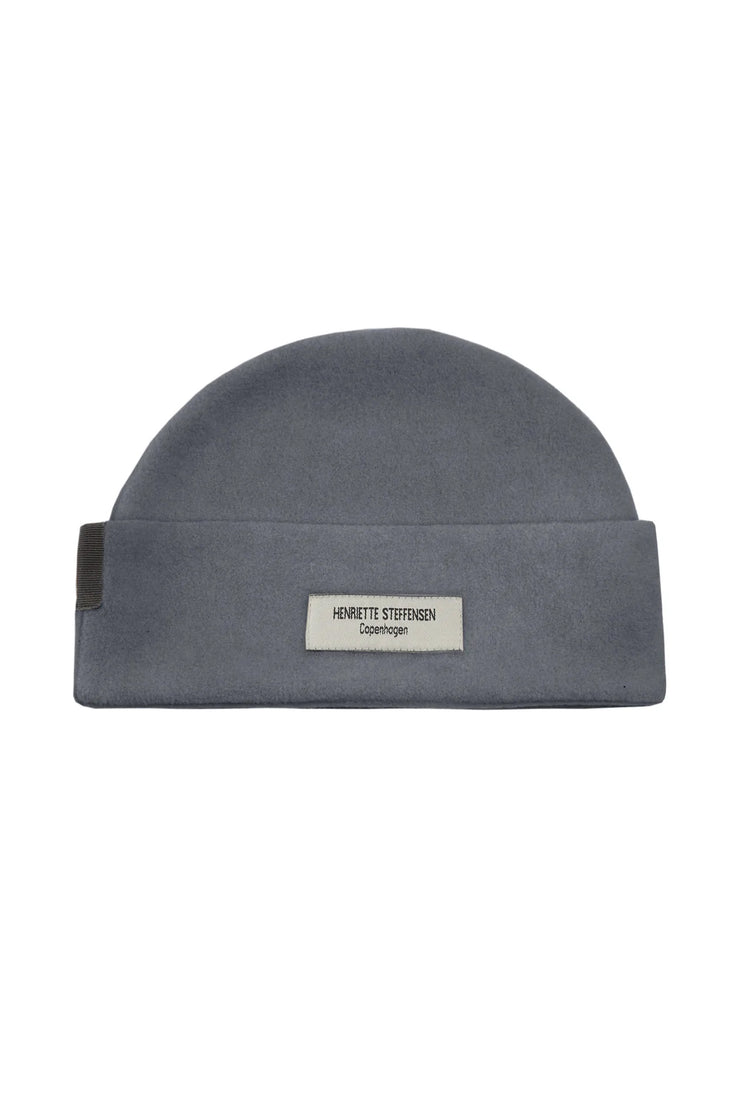 Henriette Steffensen Fleece Beanie Hat Grey