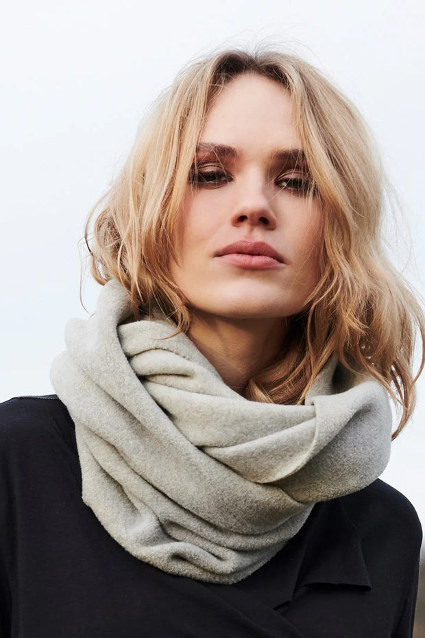 Henriette Steffensen Fleece Tube Scarf Grey