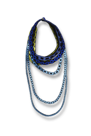 Uli Amsterdam Choker Chains Necklace Blue Mix