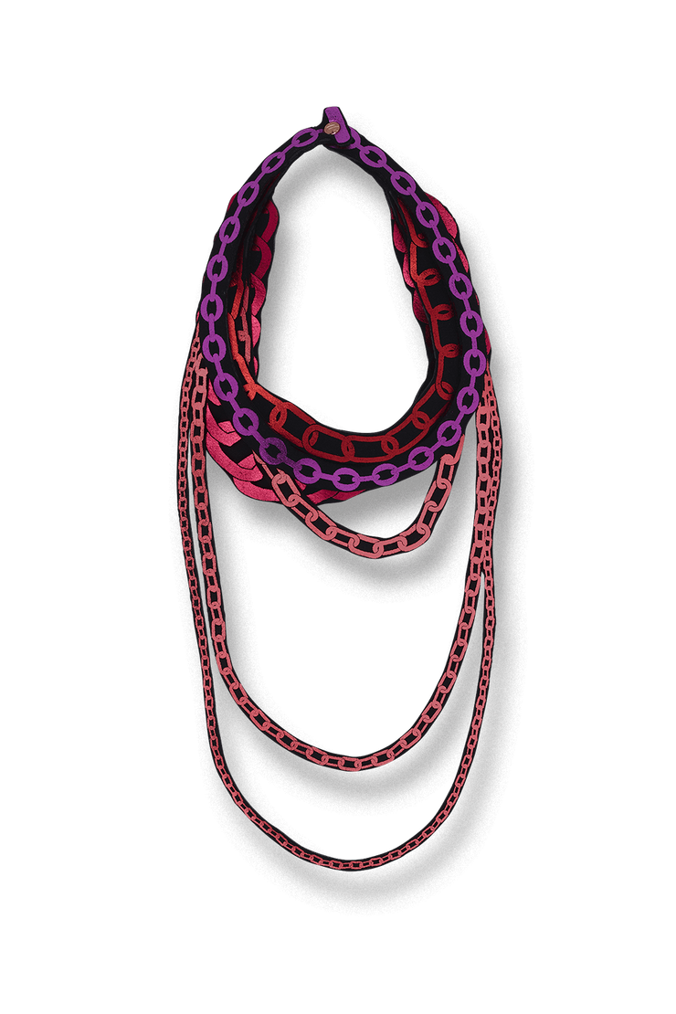 Uli Amsterdam Choker Chains Necklace Red Mix