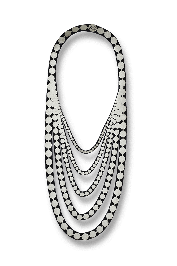 Uli Amsterdam Pearl Short Necklace Pearl White