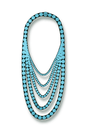 Uli Amsterdam Pearl Short Necklace Turquoise