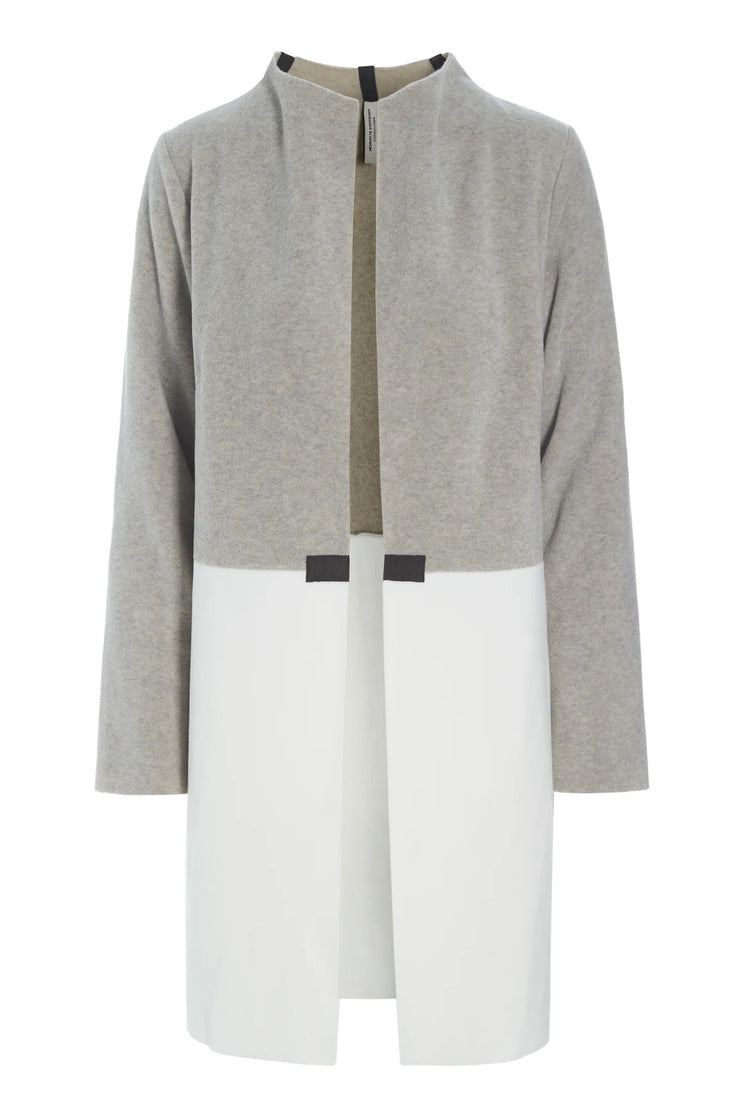 Henriette Steffensen No Waste Block Colour Sweater in Grey / Sand / Black