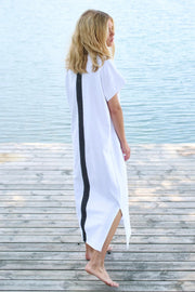 Henriette Steffensen French Terry Logo Long Dress White