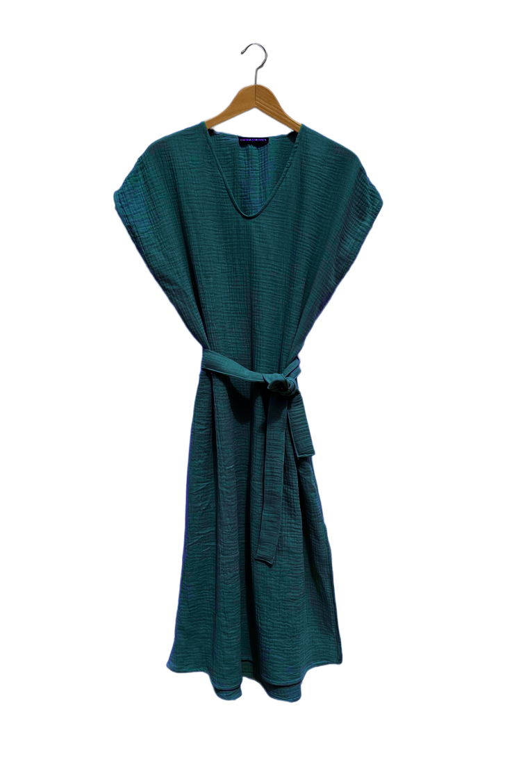 Cecilia Srensen Agave Dress Cyan Green Cecilia Srensen Agave Dress Cyan Green