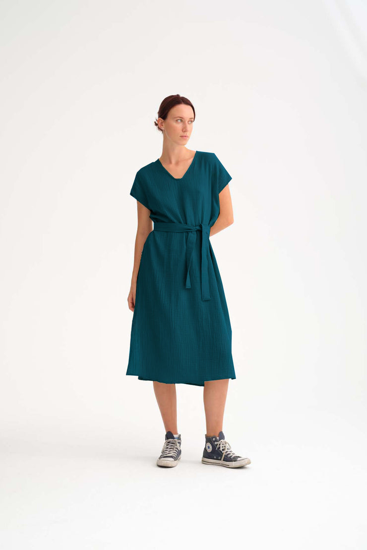 Cecilia Srensen Agave Dress Cyan Green Cecilia Srensen Agave Dress Cyan Green