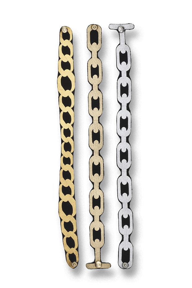 Uli Amsterdam Chains Curb Bracelet Gold