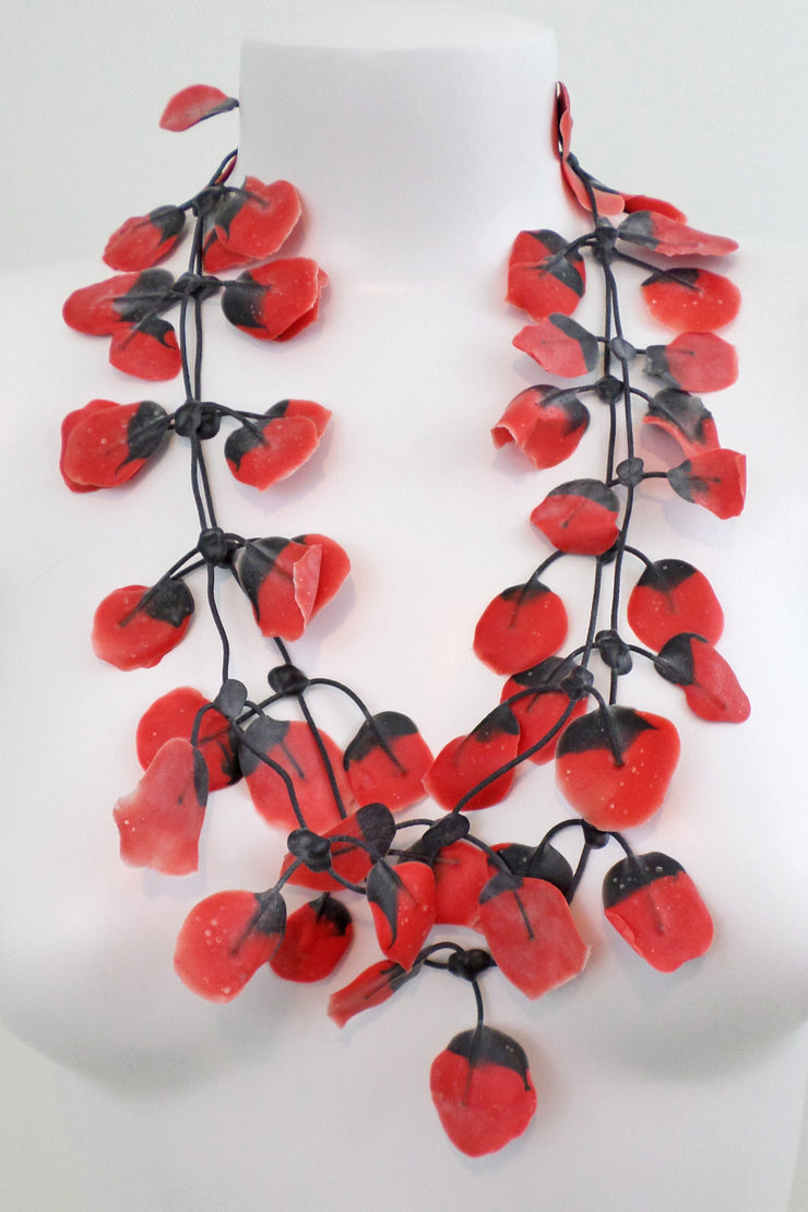 Annemieke Broenink Poppy Necklace Red
