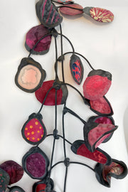 Annemieke Broenink Mixed Fabric Necklace Flame