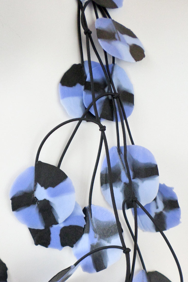 Annemieke Broenink Recycled Poppy Necklace Dusty Blue