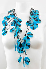 Annemieke Broenink Recycled Poppy Necklace Electric Blue