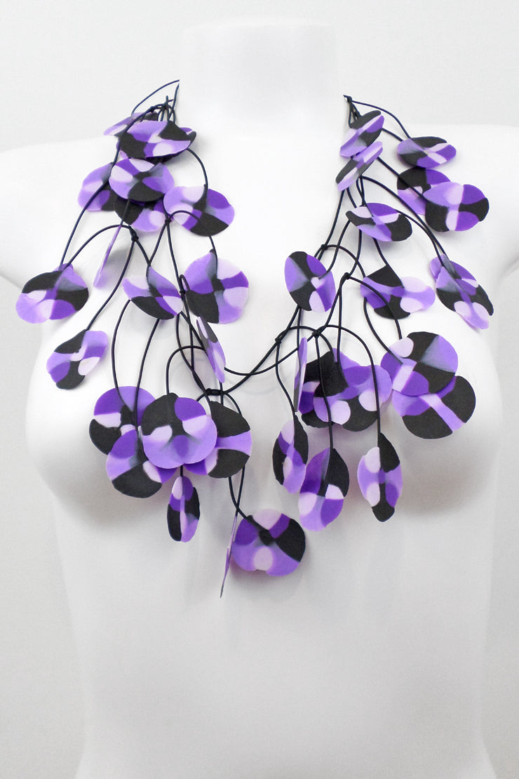 Annemieke Broenink Recycled Poppy Necklace Violet