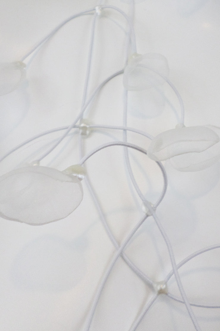 Annemieke Broenink Transparent Petals Necklace Real White