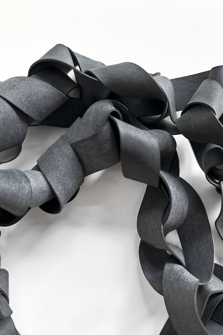 Frank Ideas Chaotic Necklace Wide Charcoal