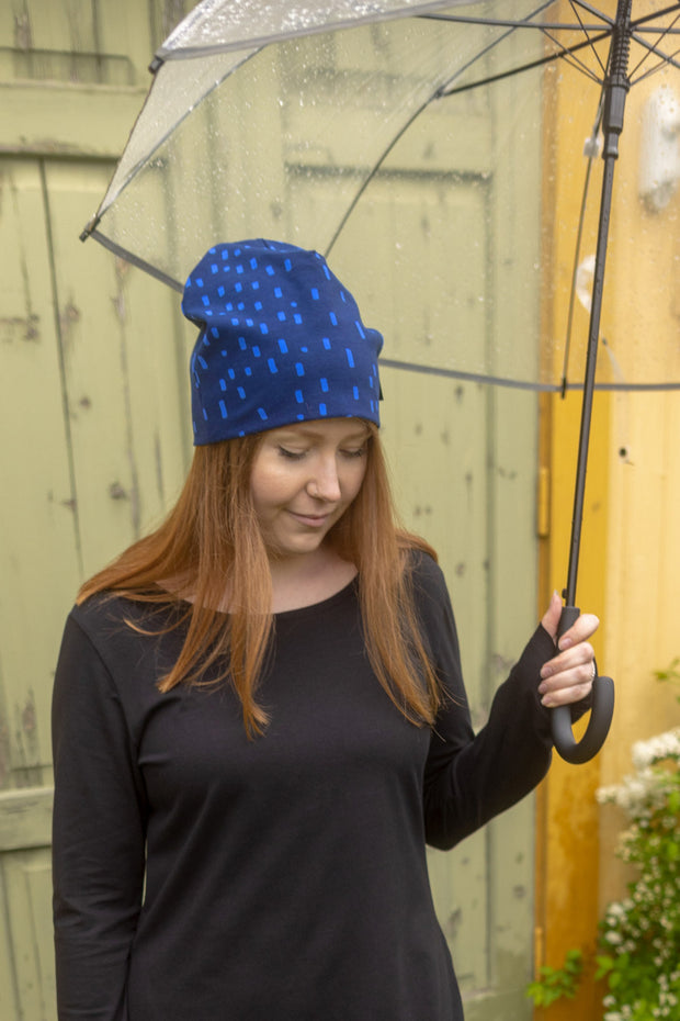 PaaPii Organic Beanie Rain Storm Blue