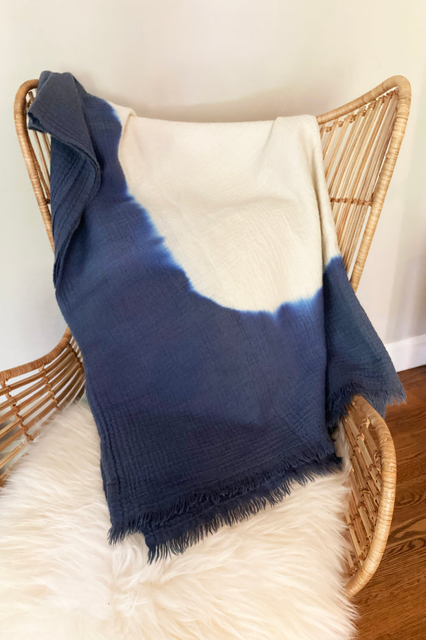 Nest Factory Ombre Throw Indigo