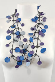 Annemieke Broenink Pop Dot Necklace Purple Blue