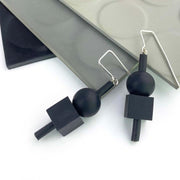 Frank Ideas Jello Earrings Black/Black