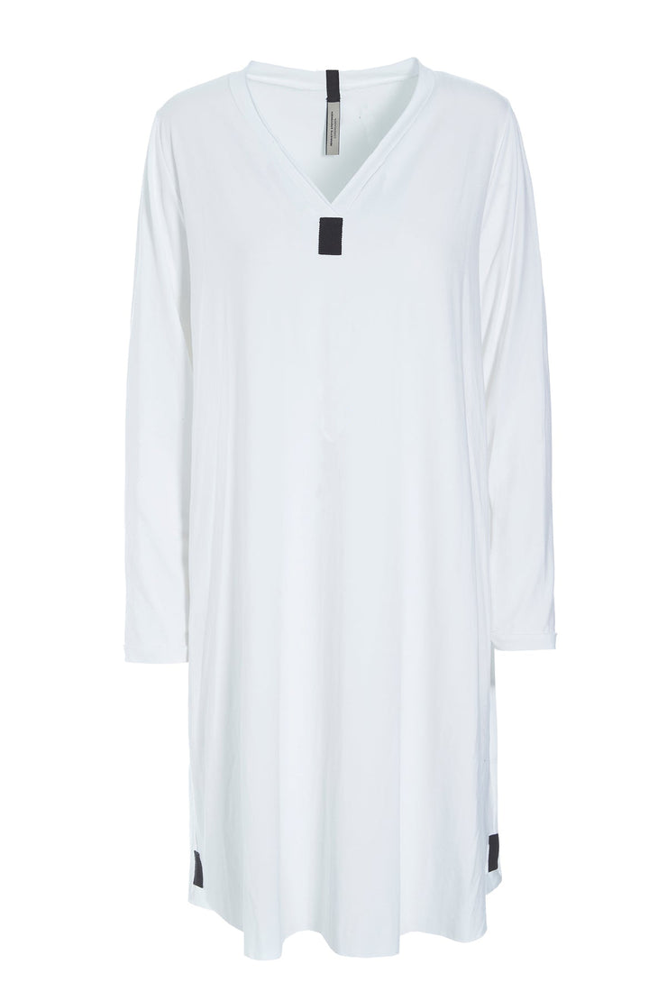 Henriette Steffensen Spring Weight Jersey Long Tunic/Dress White