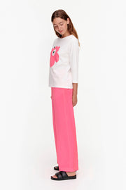 Marimekko Ilma Unikko Placement T-Shirt Pink/Green