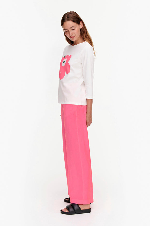 Marimekko Ilma Unikko Placement T-Shirt Pink/Green