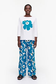 Marimekko Ilma Unikko Placement T-Shirt Blue/Green