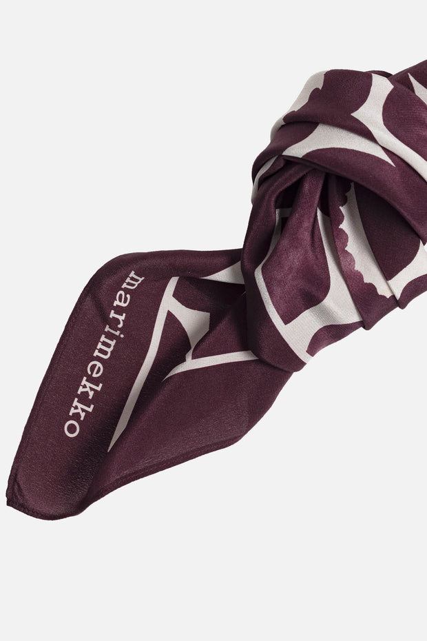 Marimekko Tuoksukukka Värjätty Unikko Silk Scarf