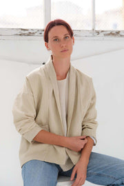 Cecilia Sörensen Pintor Canvas Linen Jacket Beige