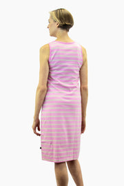 Ratia Short Striped Tank Dress Light Pink/Sand