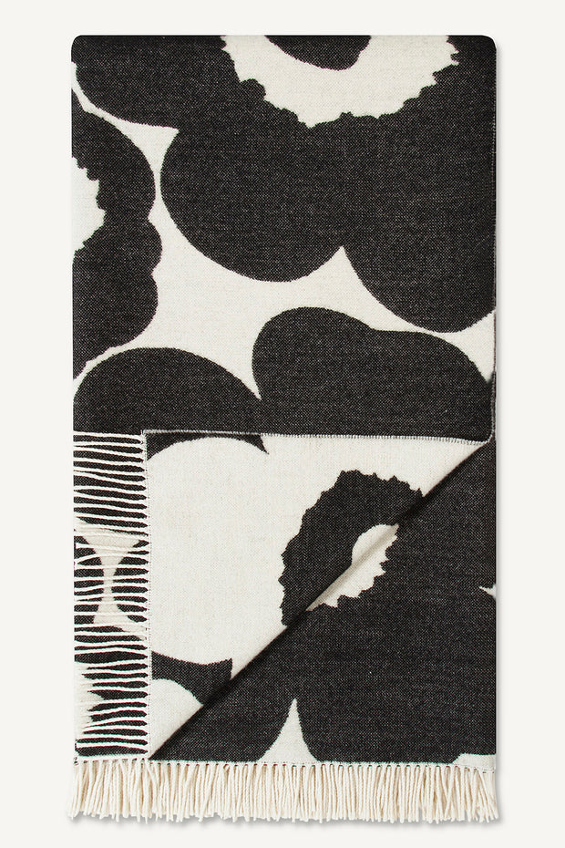 Marimekko Unikko Blanket Black/White