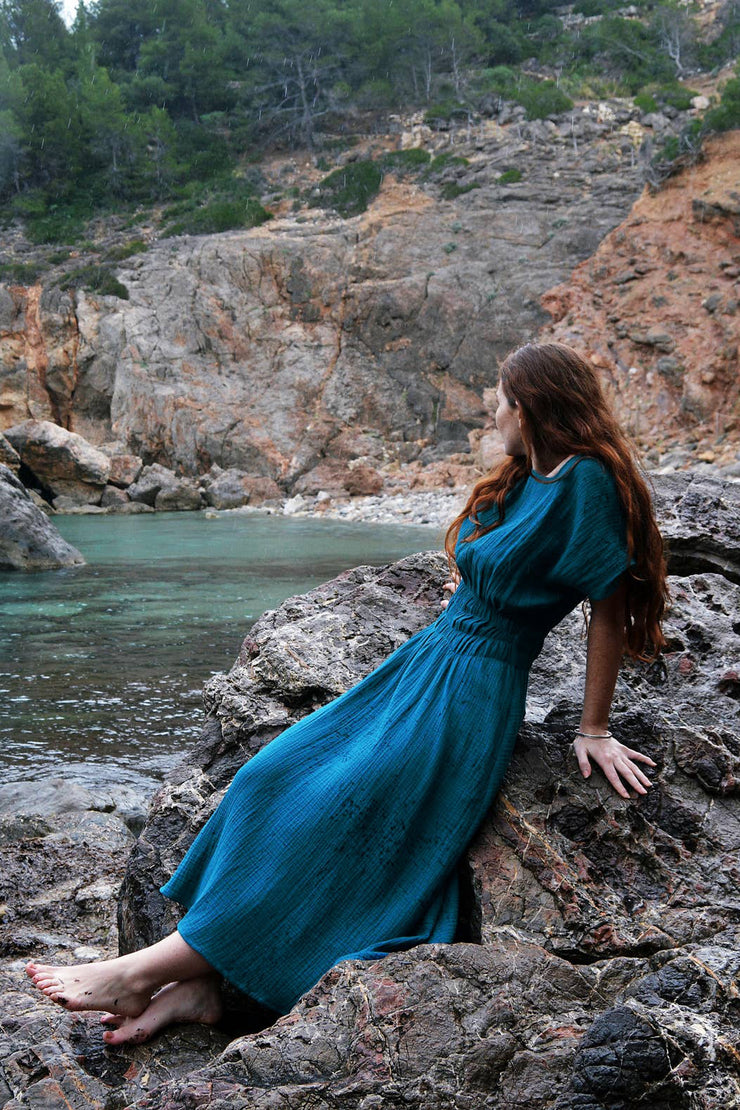 Cecilia Srensen Magnolia Dress Cyan Green KIITOSlife Cecilia Srensen Magnolia Dress Cyan Green KIITOSlife
