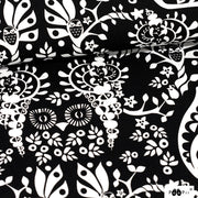 PaaPii Mielikki Cotton Fabric Black/White