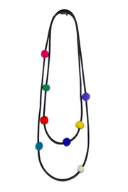 Frank Ideas 8 Felt Beads Necklace Multi