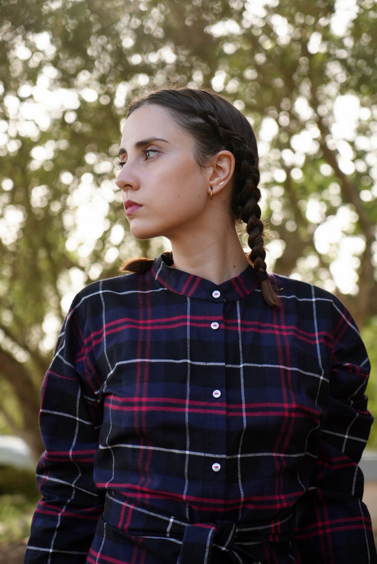 Cecilia Sörensen Oval Plaid Shirt Dress