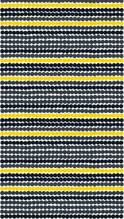 Marimekko Marimekko Räsymatto Fabric Black/Yellow/White - KIITOSlife - 1