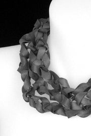 Frank Ideas Chaotic Necklace Wide Charcoal